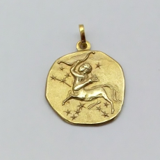 Anhänger Sternzeichen Schütze in 333/- Gelbgold , Ø20mm