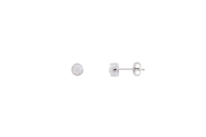 Xenox Ohrstecker Silber rhodiniert mit Zirkonia, Ø3,5mm