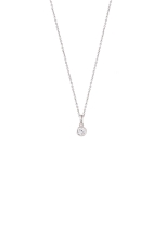 Xenox Kette Silber rhodiniert mit Anhänger Zirkonia