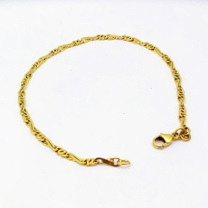 Armband Pfauenauge in 333-/ Gold Länge 19cm