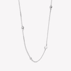 Xenox Kette Halbkugeln und Zirkonia