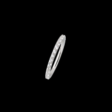 Xenox Ring Silber rhodiniert mit Zirkonia , 1,8mm breit