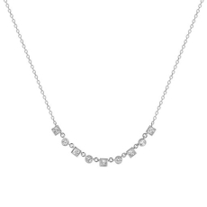 Xenox Collier Silber mit Mittelteil 9 Zirkonia
