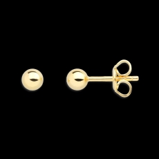Xenox Ohrstecker Silber vergoldet Ø 4mm
