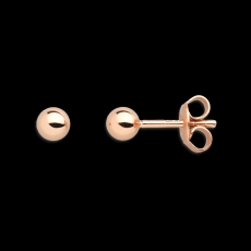 Xenox Ohrstecker Silber rosévergoldet Kugel Ø3mm