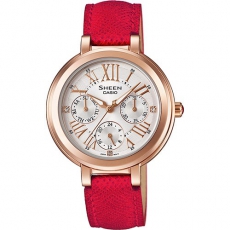 Casio Damenuhr Sheen Edelstahl rosé