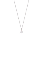 Xenox Kette Silber rhodiniert mit Anhänger Zirkonia  Ø4mm