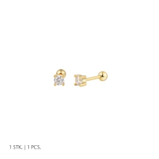 Xenox Ohrstecker Helix Silber