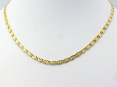 Collier 333/-Gelbgold Blättchen