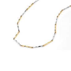 Collier 375/- Gelbgold bicolor