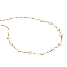 Boccia Collier Titan goldplatiert