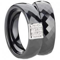 Ring Ceramic schwarz