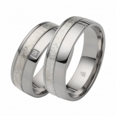 Herrenring Silber mit Edelstahl