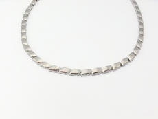 Collier matt, poliert Titan 45cm