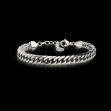 Armband geschwärzt 19-23cm Edelstahl