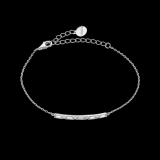 Armband mit  runden und eckigen Zirkonia 925/-Silber