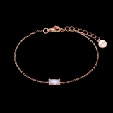 Armband mit eckigem weißen Zirkonia