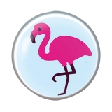 Erstohrstecker für Kinder aus Chirugiestahl steril verpackt,  Motiv Flamingo