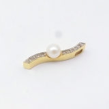 Anhänger poliert 585/-Gelbgold