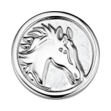 Coin Edelstahl Pferd, Ø33mm
