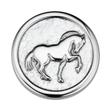 Coin Edelstahl Pferd, Ø33mm