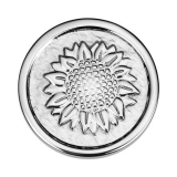 Coin Edelstahl Sonnenblume, Ø33mm