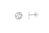 Xenox Ohrstecker Silber rhodiniert , Lebensbaum, Ø8,5mm