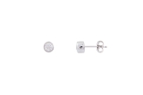 Xenox Ohrstecker Silber rhodiniert mit Zirkonia, Ø4,5mm