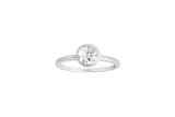 Xenox Ring poliert Silber rhodiniert Zirkonia Ø6,0mm