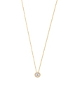 Xenox Kette Silber vergoldet mit Anhänger Zirkonia Ø6mm