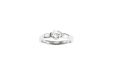 Xenox Ring poliert Silber rhodiniert mit Zirkonia Ø6,0mm