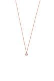 Xenox Kette Silber rosé mit Anhänger Zirkonia Ø4mm