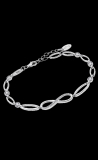 Lotus Armband Silber mit Unendlich Symbol mit Zirkonia