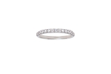 Xenox Ring Silber rhodiniert umlaufend Zirkonia, Ø 2,6mm