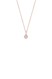 Xenox Kette Silber rosévergoldet mit Anhänger Zirkonia Ø5,8mm