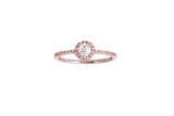 Xenox Ring Silber rhodiniert rosévergoldet mitZirkonia