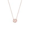 Xenox Kette Silber rosévergoldet mit Anhänger Baum  Ø 14mm