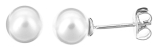 Xenox Ohrstecker Silber mit Perle Ø 6mm