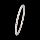 Xenox Ring Silber rhodiniert umlaufend Zirkonia 1,4mm breit