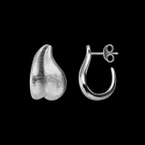 Xenox Steckcreole Silber rhodiniert Blattform
