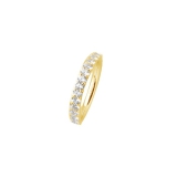 Xenox Ring Silber vergoldet mit Zirkonia , 3,3mm breit