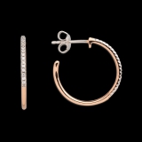 Xenox Steckcreolen Silber rosé