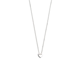 Xenox Kette Silber rhodiniert mit Durchzugherz