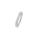 Xenox Ring Silber rhodiniert mit Zirkonia   3,3mm breit