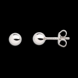 Xenox Ohrstecker Silber rhodiniert Kugel Ø 5mm