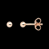 Xenox Ohrstecker Silber rosévergoldet Kugel Ø 3mm