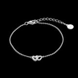 Xenox Armband Slber rhodiniert doppeltes Herz