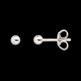 Xenox Ohrstecker poliert Silber Kugel  Ø3mm