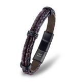Armband Leder geflochten