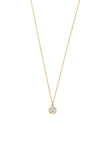 Xenox Kette Silber vergoldet mit Anhänger Zirkonia Ø6mm